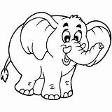 Mewarnai Gajah Hewan Animal Binatang Warnai Aneka Dari Toddlers sketch template