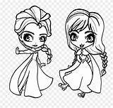 Elsa Coloring Pages Chibi Clipart Pinclipart sketch template