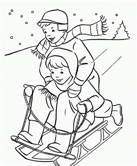 ideas   printable winter coloring pages home family style