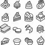 Icon Brownie Make Brownies Caramel Chocolate If Library sketch template
