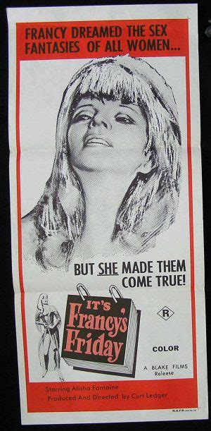 Its Francys Friday 70s Sexploitation Movie Poster Moviemem
