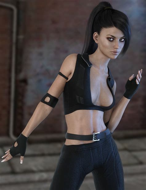 x fashion combat outfit for genesis 3 female s daz 3d
