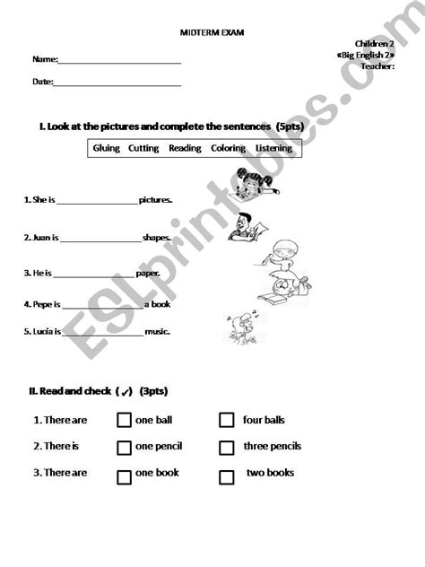 esl english powerpoints big english  test unit