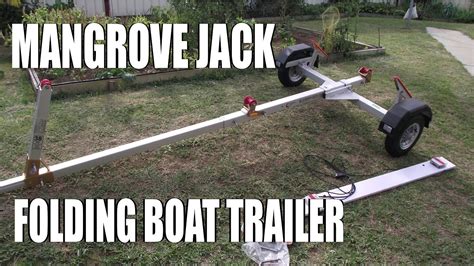 mangrove jack folding boat trailer youtube