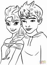 Frost Elsa Jack Coloring Pages Drawing Printable Supercoloring Anime Cartoon Getdrawings sketch template