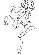 Musa Coloring Pages Winx Club Categories sketch template