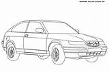 Vaz Coloring Transport Cars Pages Kia sketch template
