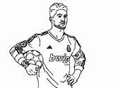 Ramos Sergio Dibujo Futbol Coloringpagesfortoddlers Ronaldo Cristiano Atletico Hechas Jugando Cumpleanos sketch template