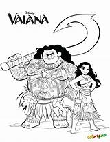 Vaiana Maui Moana sketch template