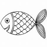 Fish Coloring Printable Pages Rainbow Kids Cartoon Fishes Sheet Drawings Cliparts Cutouts Color Drawing Clip Colour Board Popular Template Clipart sketch template
