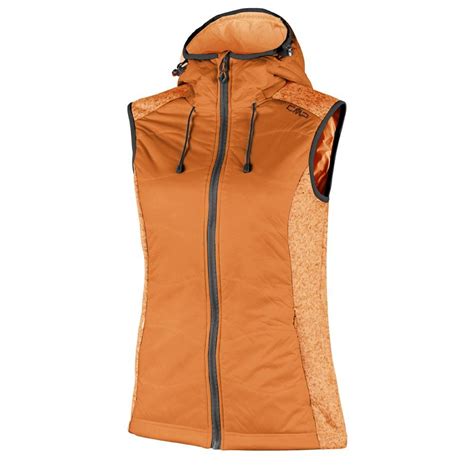 cmp fleece vest orange acheter  offres sur trekkinn