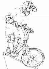 Bmx Coloring Pages sketch template