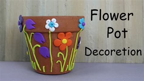 decorate  flower pot home decor youtube