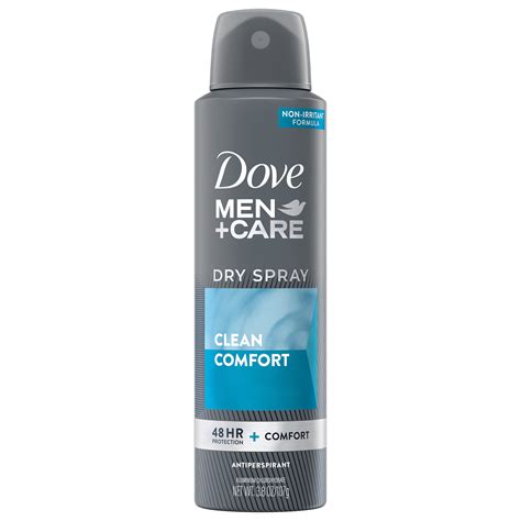 dove mencare dry spray antiperspirant deodorant clean comfort walmartcom walmartcom