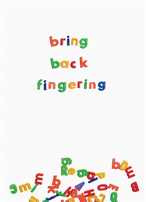 Bring Back Fingering Card Scribbler