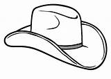 Cowboy Hat Coloring Pages Farmer Outline Drawing Kids Color Hats Desenho Para Tattoo Clipart Line Printable Cowgirl Clip Western Drawings sketch template