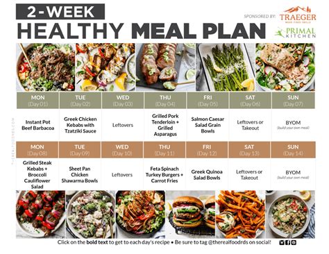 2 Week Healthy Meal Plan Hot Sex Picture