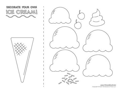 ice cream templates  coloring pages   ice cream party ice