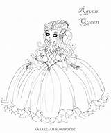 Pages Coloring Raven Ever After High Queen Getcolorings Kara Realm Getdrawings sketch template