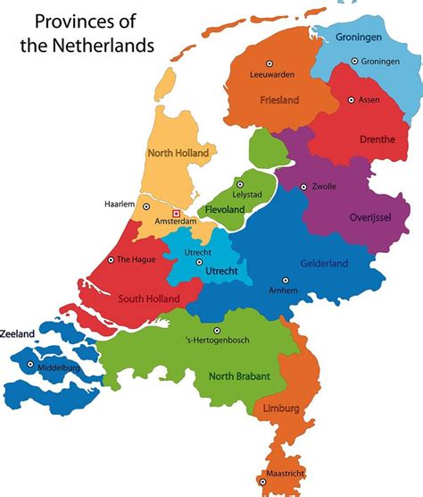 nederland provincies kaart kaart van nederland provincies west europa europa