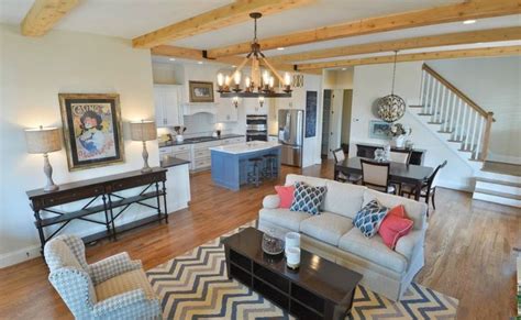 open floor plan living room kitchen dining google search coastal living rooms farm style
