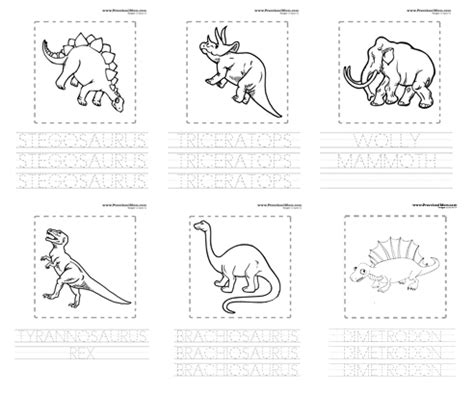 dinosaur preschool printables