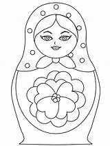 Coloriage Russe sketch template