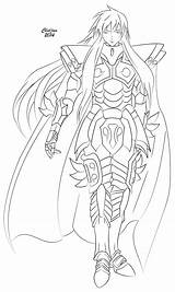 Albafica Zodiaque Chevalier Chevaliers Lineart Seiya Inspirant Desenhar sketch template