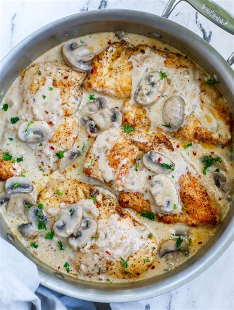 Easy Creamy Mushroom Chicken – Cookin With Mima