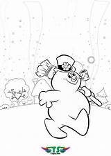 Frosty Snowman Coloring Happy Pages Tsgos Printable Christmas Visit sketch template