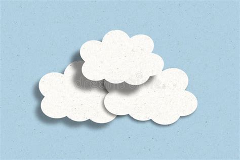 paper clouds  blue stock photo image  business