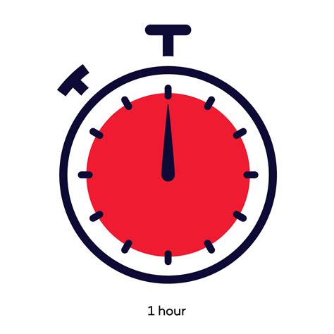 timer  hour symbol color  style  vector art  vecteezy