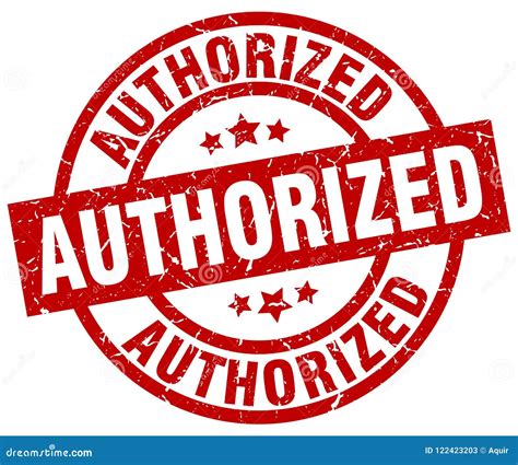 authorized stamp stock vector illustration  sign