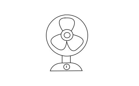 draw  table fan step  step table fan drawing  kids