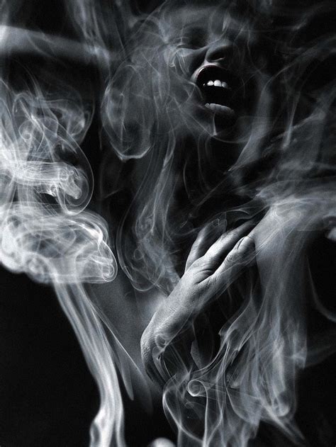 dramatically mysterious smoky portraits