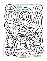 Maze Wonderland Jolly sketch template