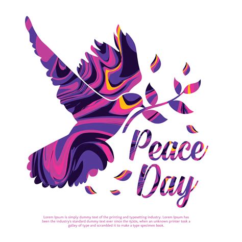 peace day vector design  vector art  vecteezy