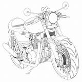 Motociclo Struttura sketch template