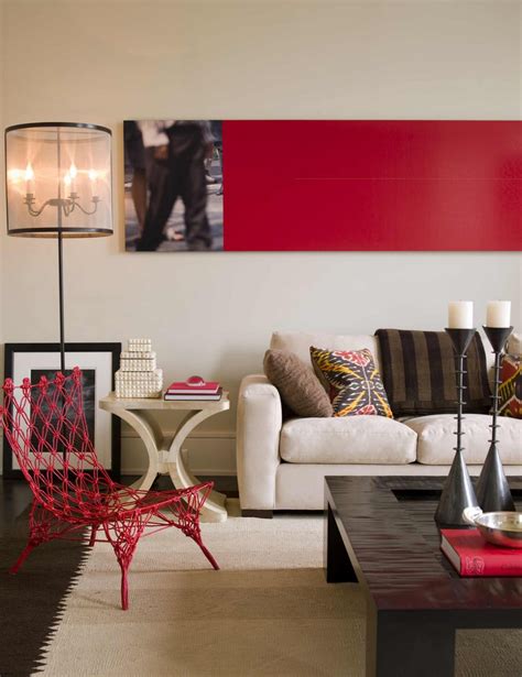 red  brown living room interior design ideas