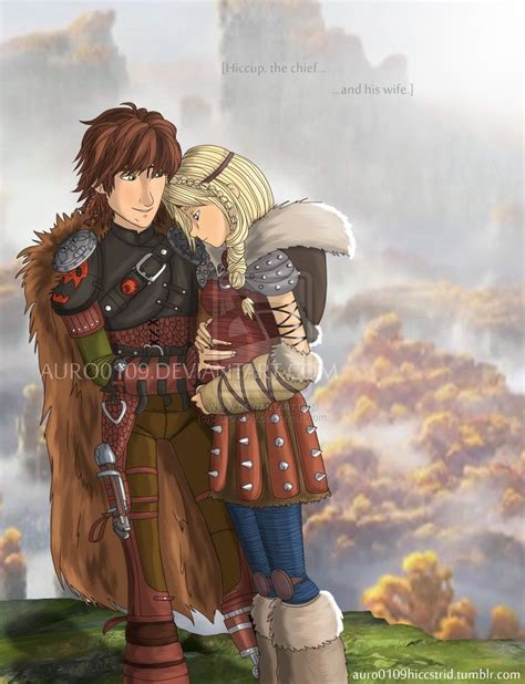 hiccup the chief and his wife astrid who is pregnant and no one knows my amount of feels r