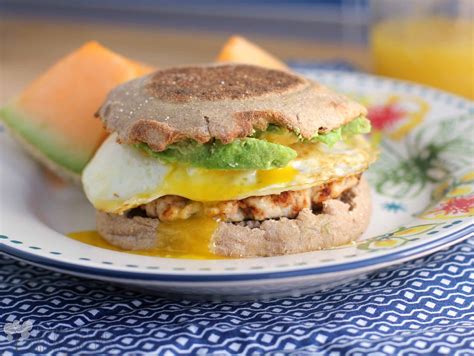 healthy breakfast sandwich  homemade turkey chorizo ericas recipes
