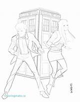 Coloring Doctor Who Pages Getcolorings sketch template