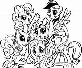 Pony Little Pages Coloring Friends Getcolorings Color sketch template