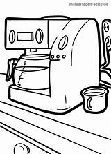 Kaffeemaschine Malvorlage Maker Haushalt Clipartmag Malvorlagen Seite sketch template