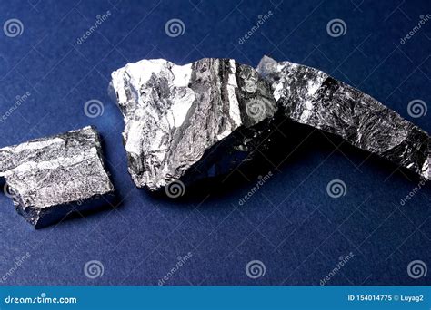 pure chrome metal pieces stock image image  metal