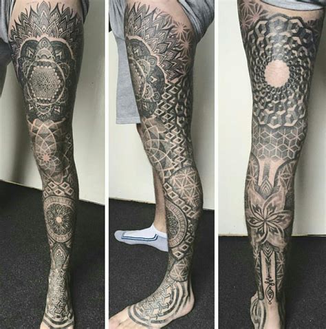 Mandala Leg Sleeve Leg Sleeve Tattoo Leg Tattoos Full