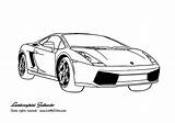 Coloring Cars Lamborghini Pages Comments sketch template