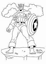 Capitan Colorare Imagui Pianetabambini Heroes Marvel América Capitán Rocher Pegar Libroadicto Infantiles Colorier sketch template
