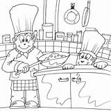 Chef Colouring Coloring Pages Fat Drawing People Cooking Printables Chefs Getdrawings Print sketch template