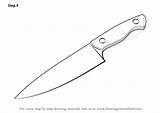 Knife Tools Drawingtutorials101 Bloody Dagger Adding Complete sketch template
